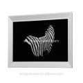 CANOSA vit seashell zebra design väggen bild med metallram